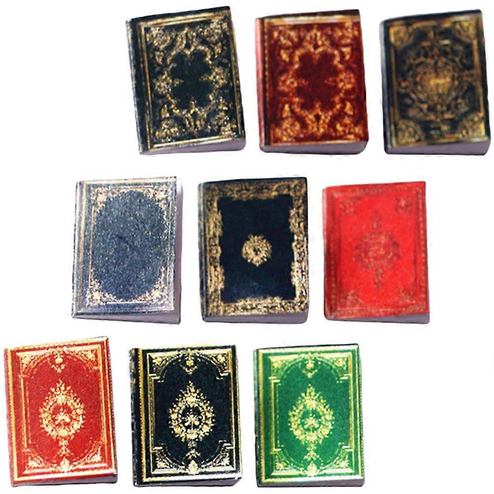 6pcs Miniature Dollhouse Books Lightweight Model Accessories for Pretend Play Compact Decorative Books for Dollhouse Scenes and Photography Props