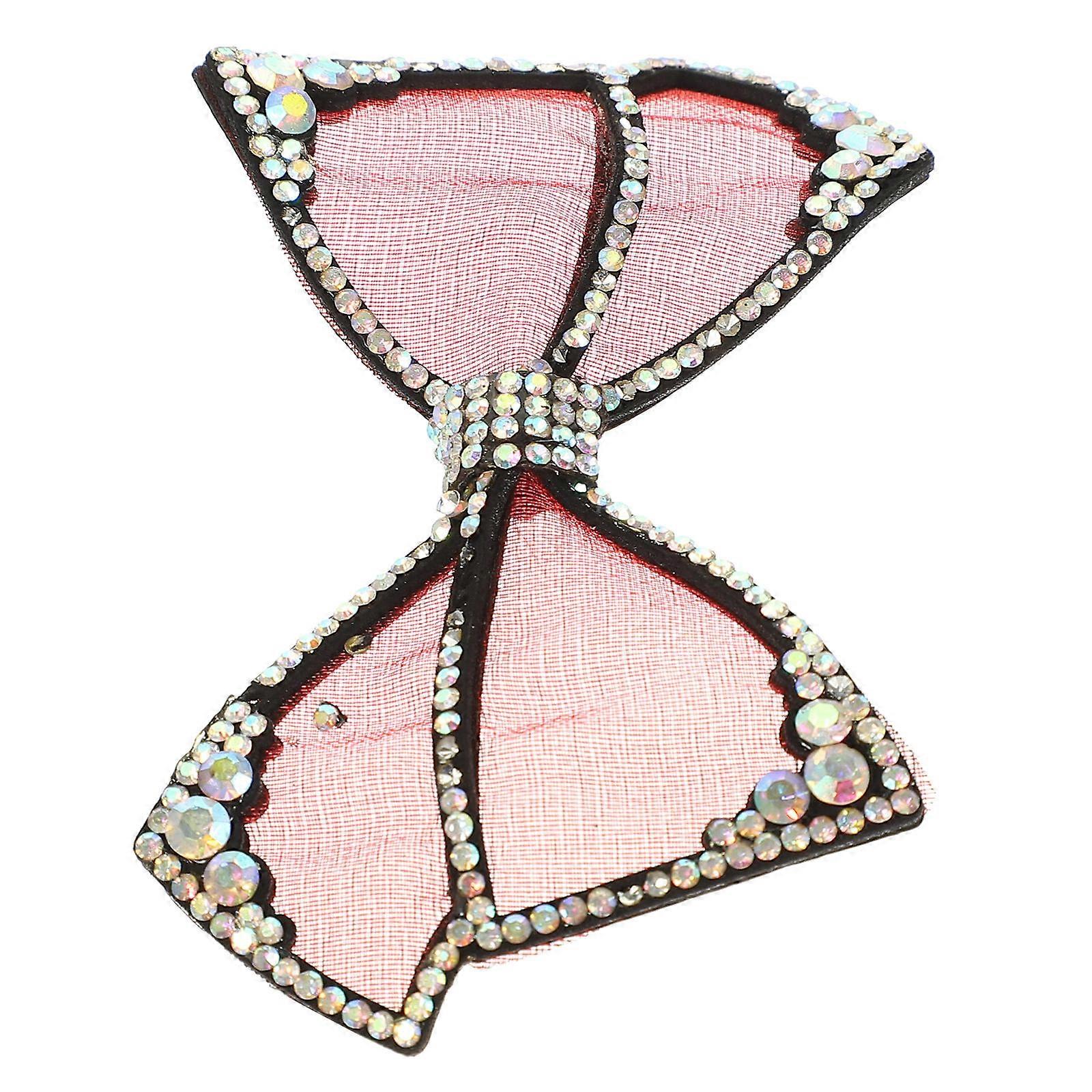 Multifunctional Hair Clip with Red Bow Charm for Girl Toddler Decorative Accessory Perfect for