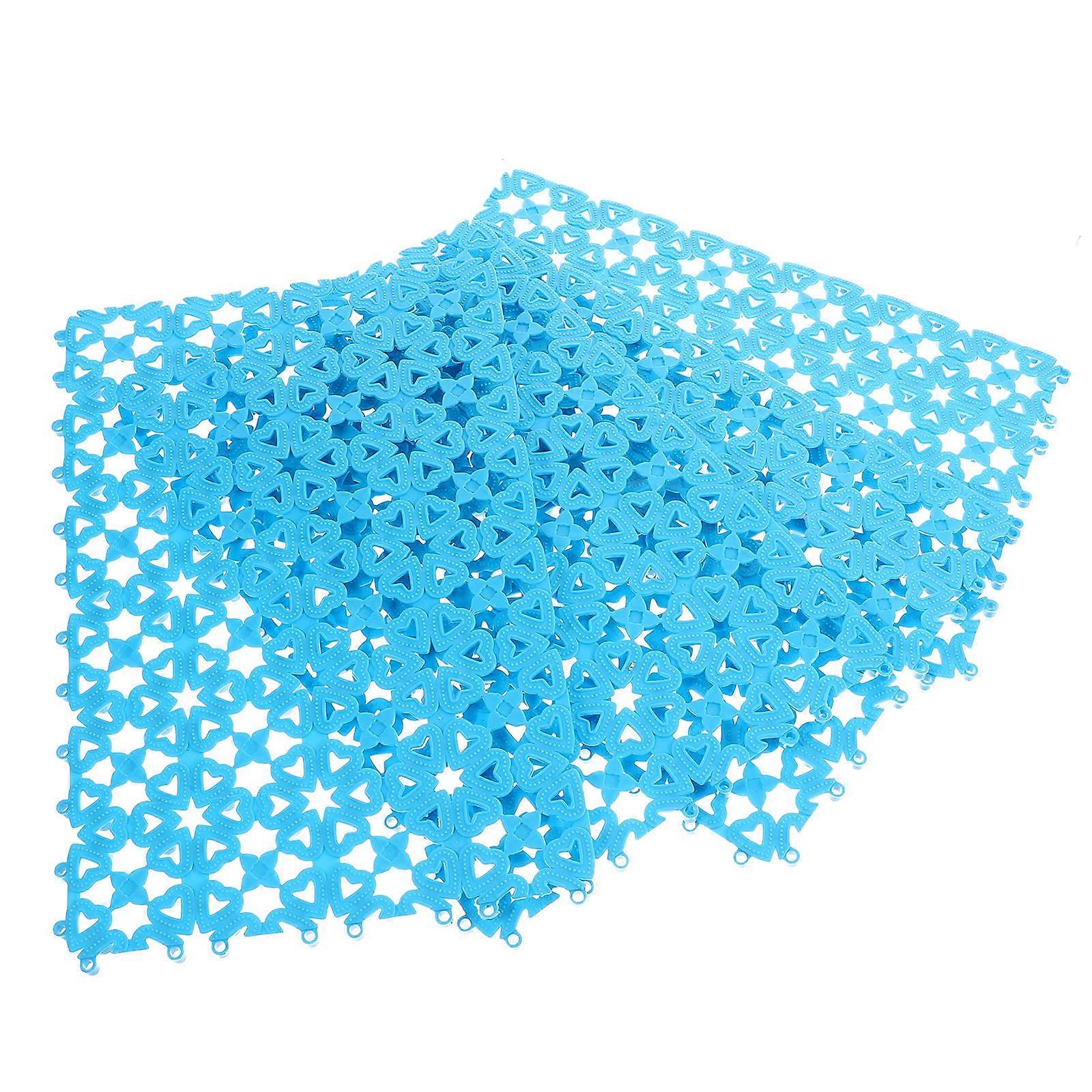 حصير قفص الأليفة المنزلية غير القابلة للانزلاق 4 قطع تصميم الربط حصيرة بلاستيكية 30x20 سم للمطبخ كونترتوب