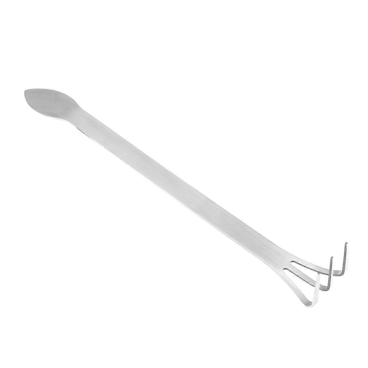 Stainless Steel Mini rake for Gardening Use Silver Fits Small Spaces 7.5 Inches