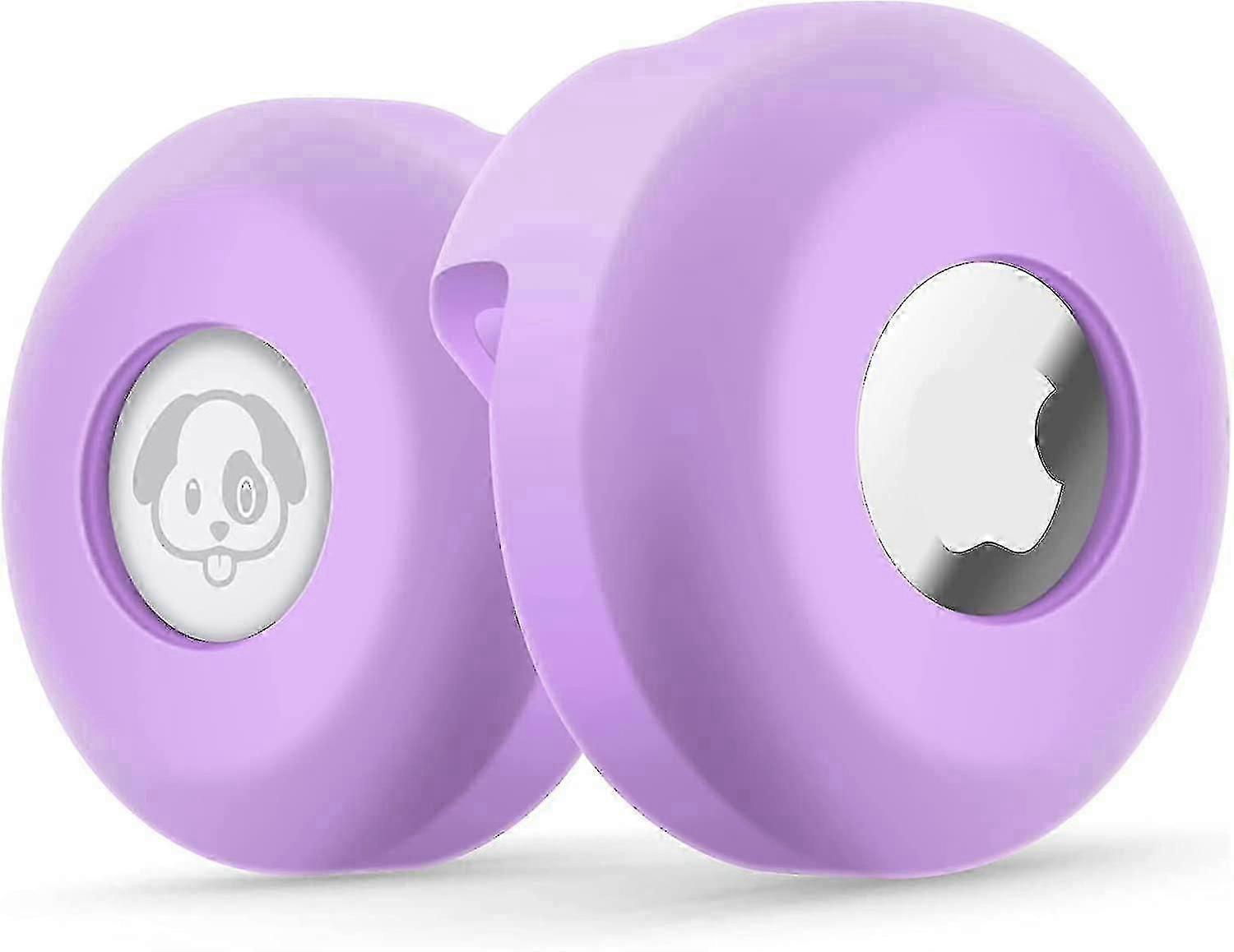 Airtag Hundehalsbandhalter [2er Pack] Silikon wasserdichter schützender Air Tag Katze