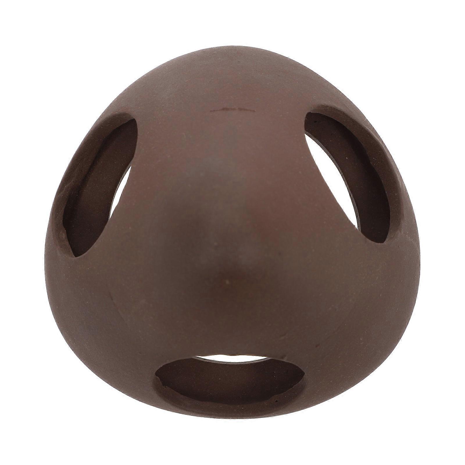 Fish Tank Decoration Aquarium Fish Breeding Pots Conical Shape Three Holes Pottery Spawning Cave 1Pc