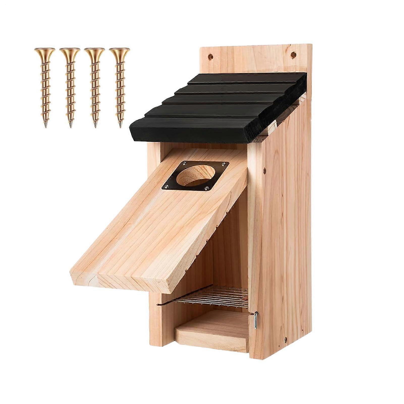 Bird House, Outdoor Birdhouse, Rustic Waterproof Design with Timber Build, Handcrafted Polish