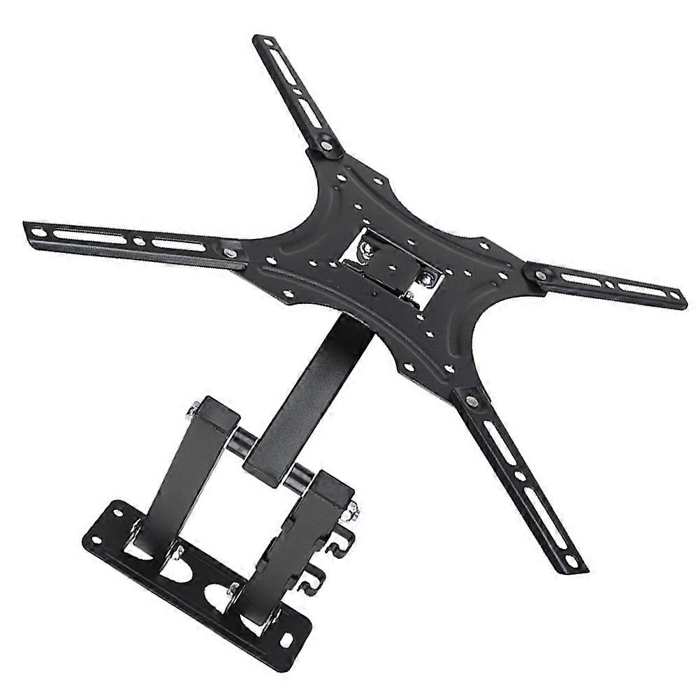 Adjustable TV Wall Mount Bracket with Tilt and Swivel Rotation for Space Saving Screen Stand Use in Home, Bedroom, Hotel, and Commercial Settings