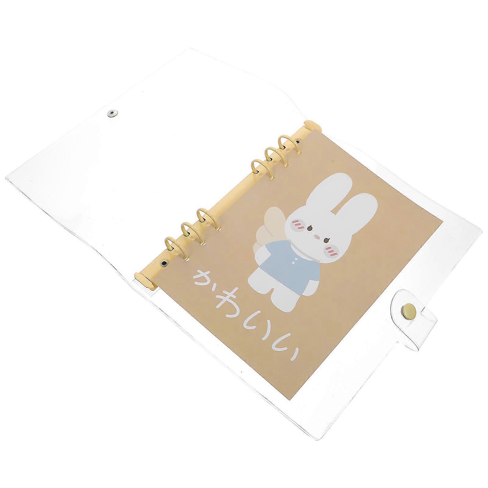 Loose Leaf Notebook Folder PVC Protective Cover Designed For Travel Lovers 23.5X19CM Practical Style 1 Piece