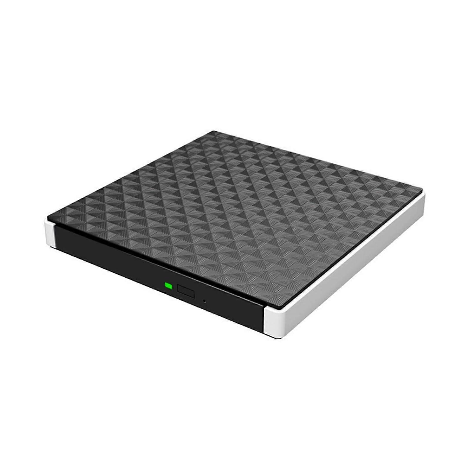 External USB 3.0 DVD Player Type-C, Supports 3D Playback, 100G/50G, Portable White CD/DVD Drive