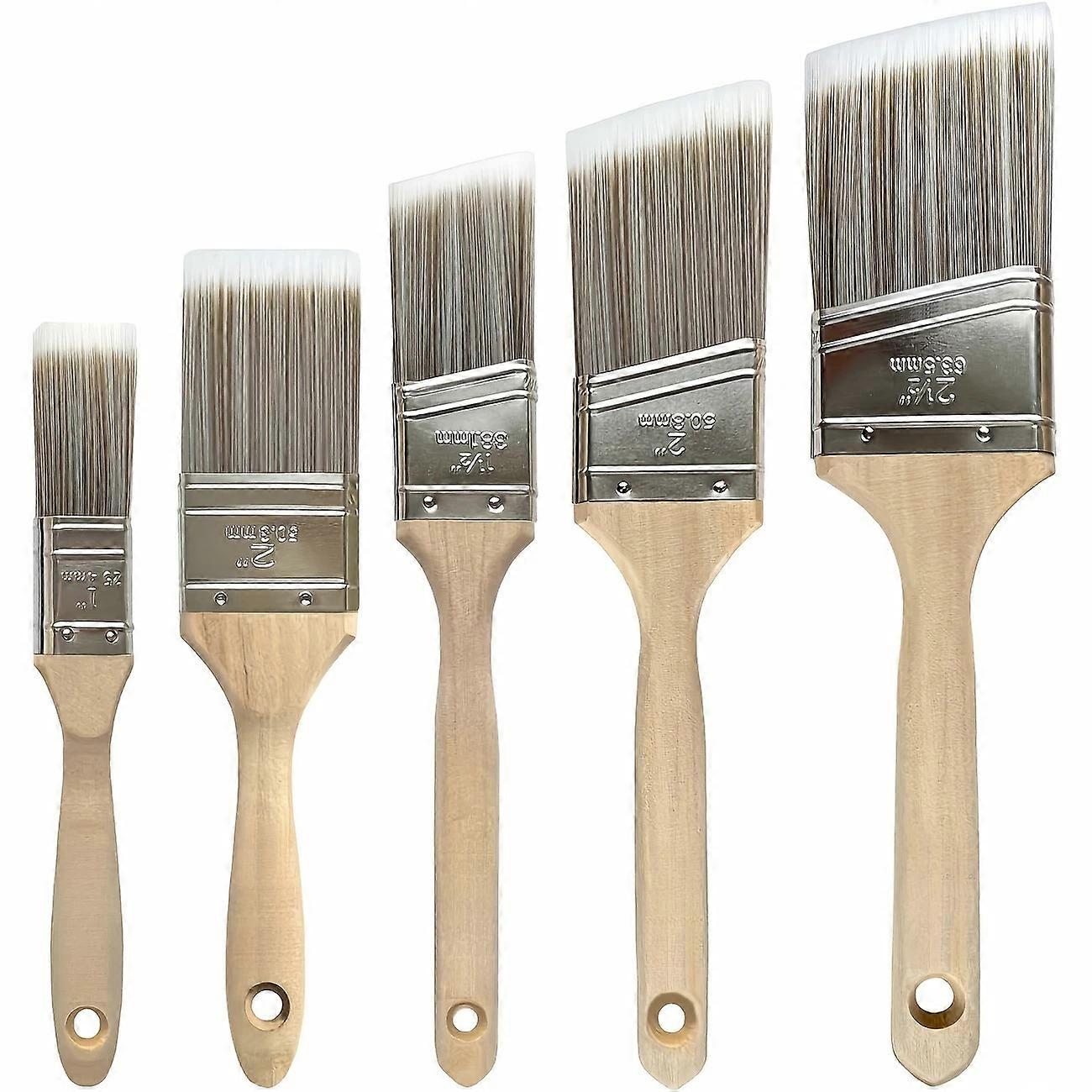 5pcs DIY angled paint brush set