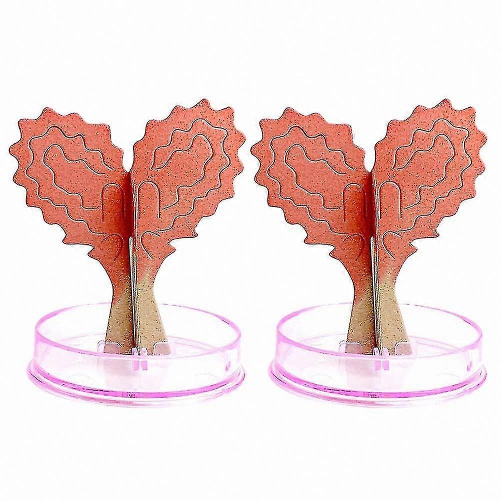 Crystal Growing Kit for Couples - Heart-Shaped Tree DIY Decoration with Random Base