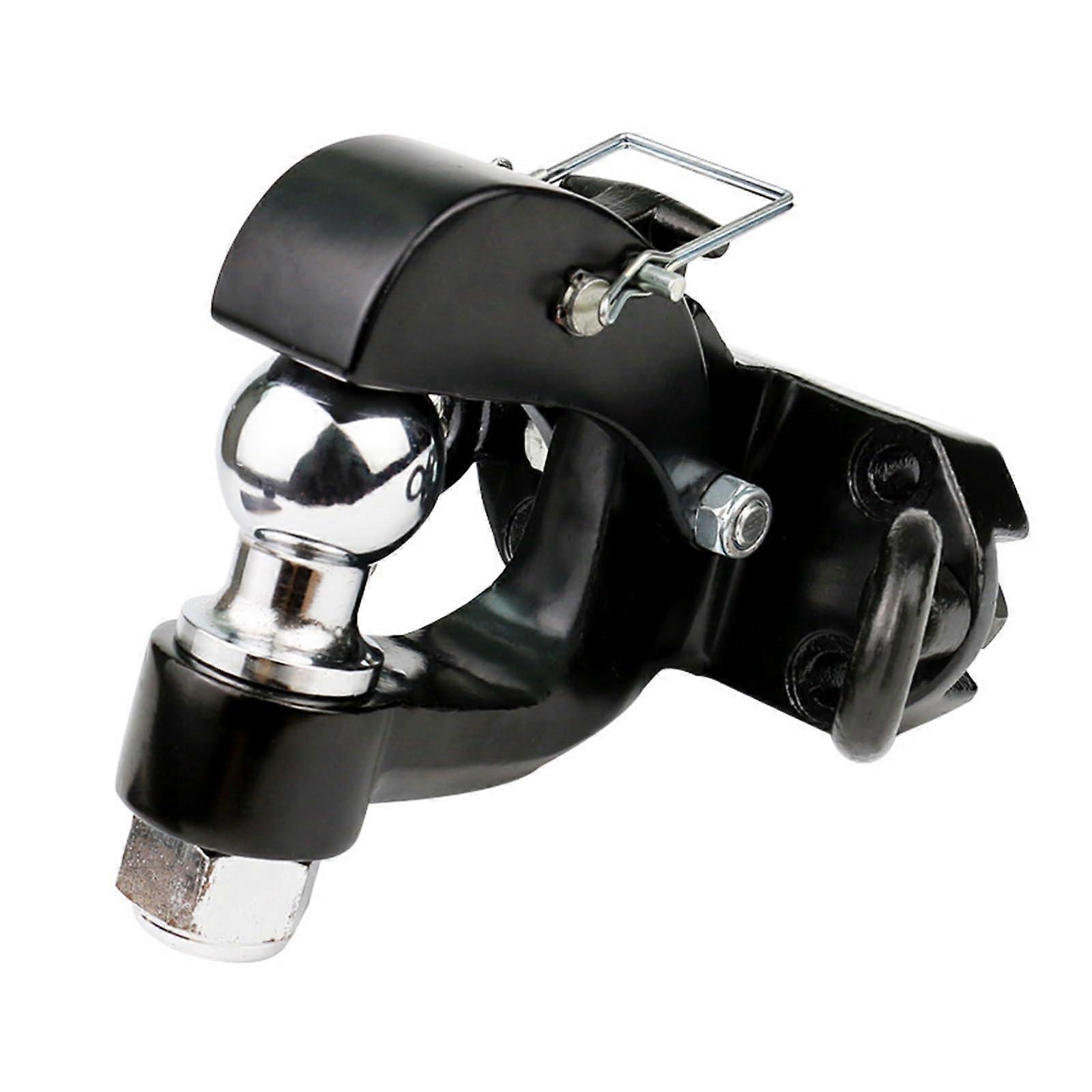 Tow bar, tow ball mount with hook for towing vehicles offroad, anticollision and antirear offroad accessories with towing capacity.