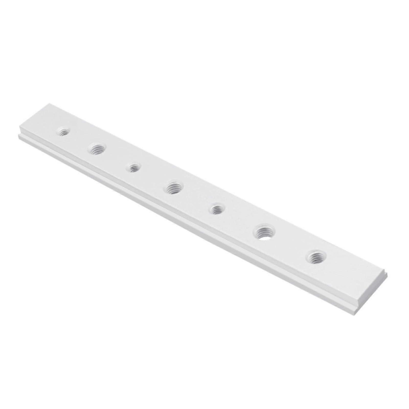 T Slider T Rail Miter Fixing Woodworking Aluminum Mitre Slider Table Gauge Bar Slot Miter Rail T Screw Fixing with holes Silver