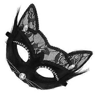 Party Mask with Refined Lace, Perfect for Masquerade Themes, Enhanced Visual Impact