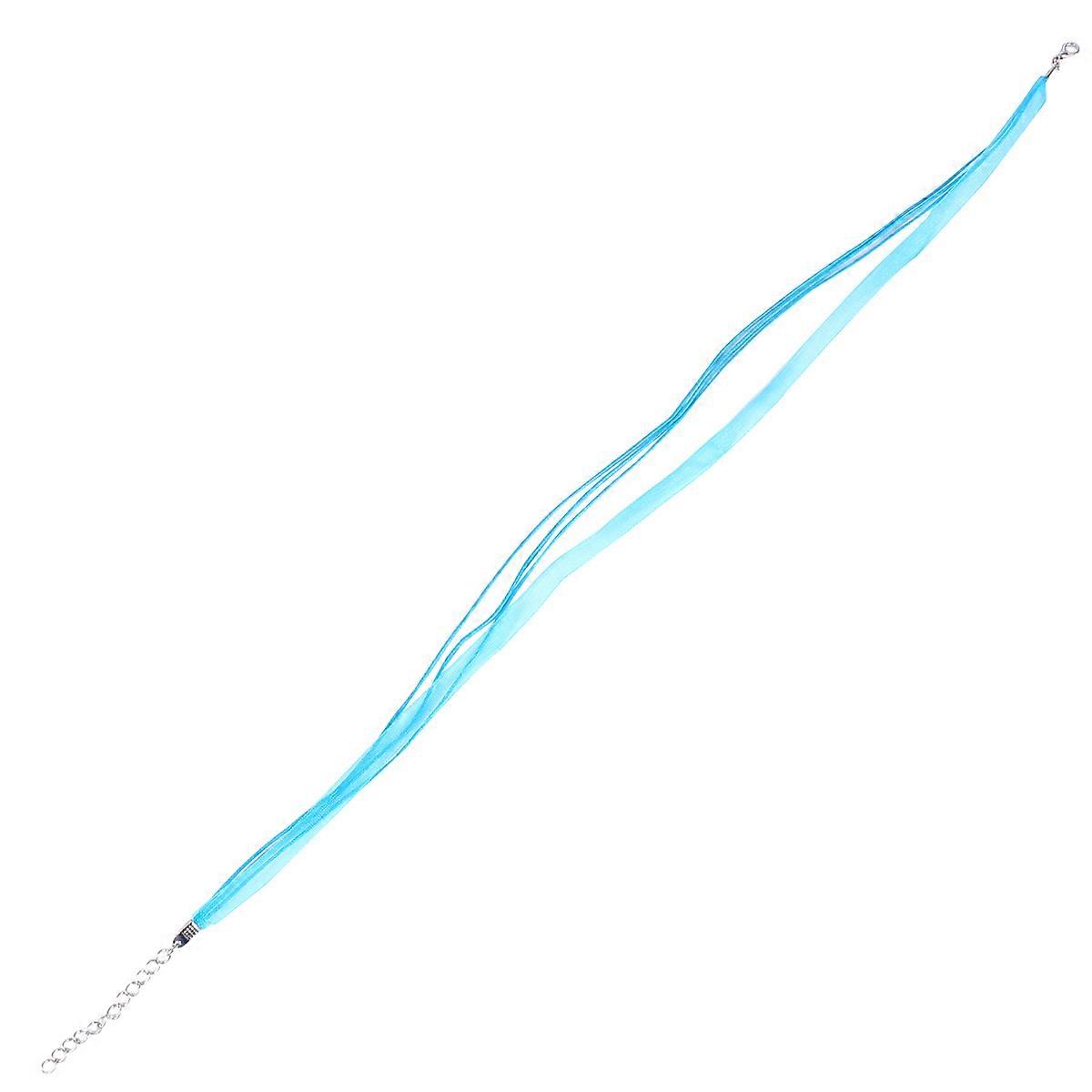 100pcs Wax Cords for Jewelry Making – Flexible Necklace Cord with Buckle & Clasps for DIY Bracelets & Necklaces – Blue