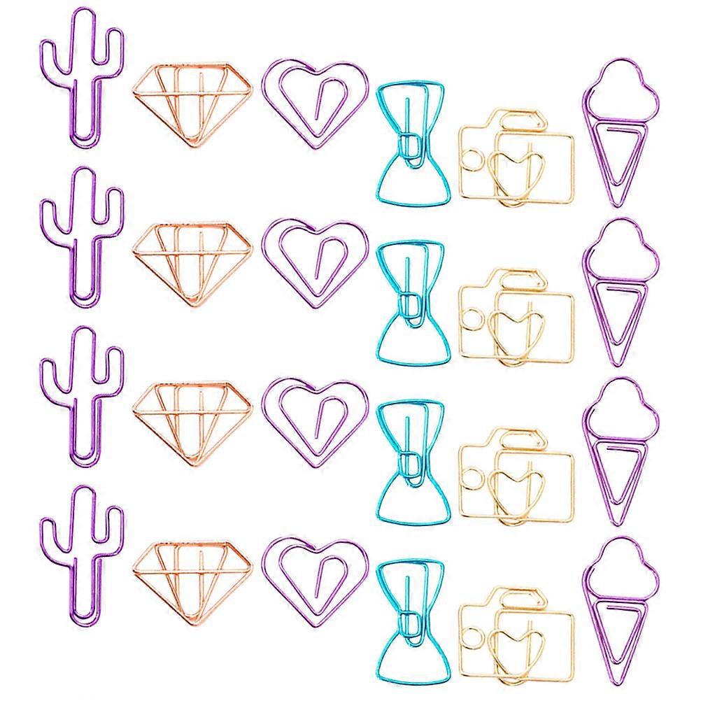 Colored Paper Clips with Strong Clamping Force for Holding Use Assorted Color High Durability 60Pcs