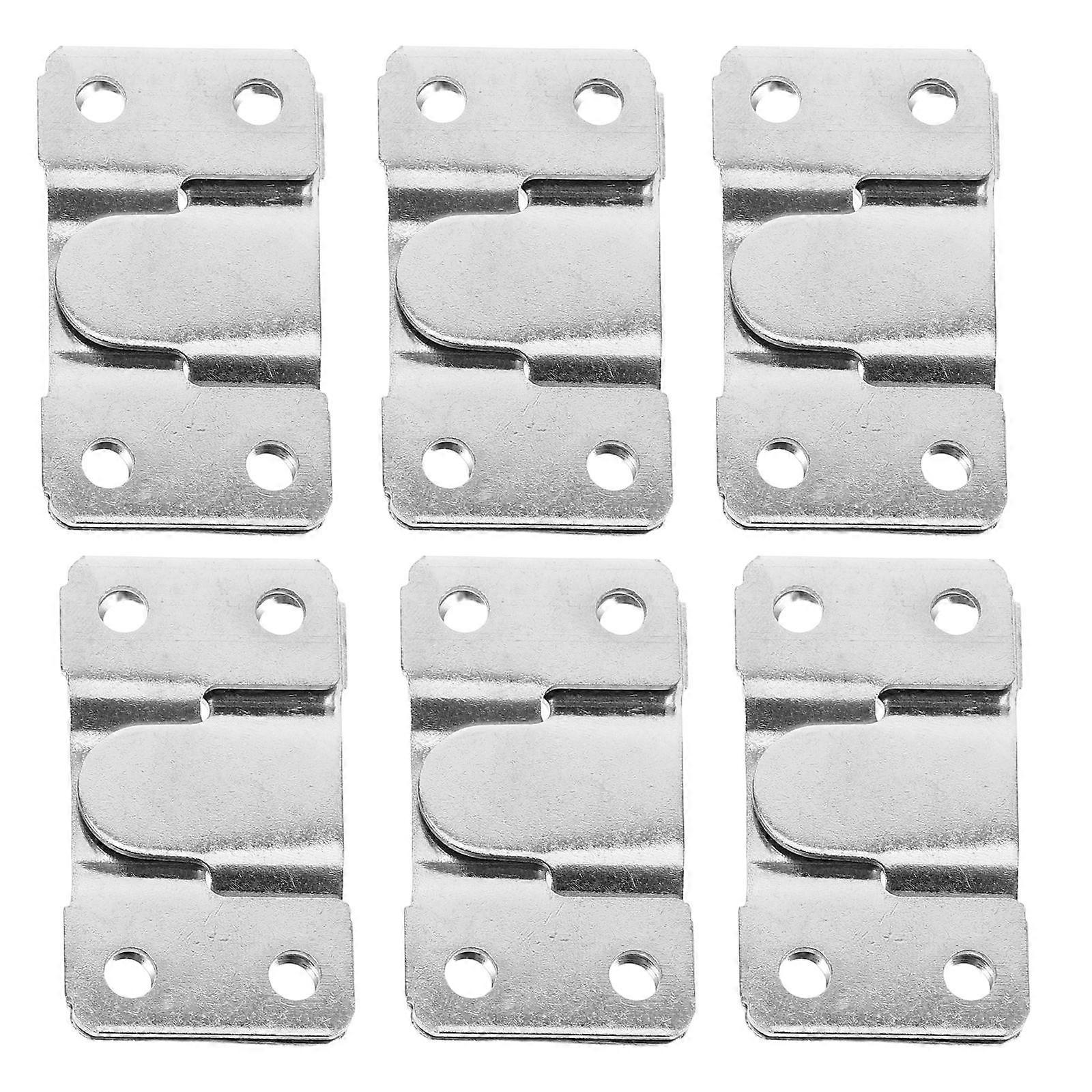 Heavy Duty Stainless Steel Mount Brackets for Invisible Furniture Support – Seamless Wall Hanging Clips for Bed Rails & Home Decor Integration