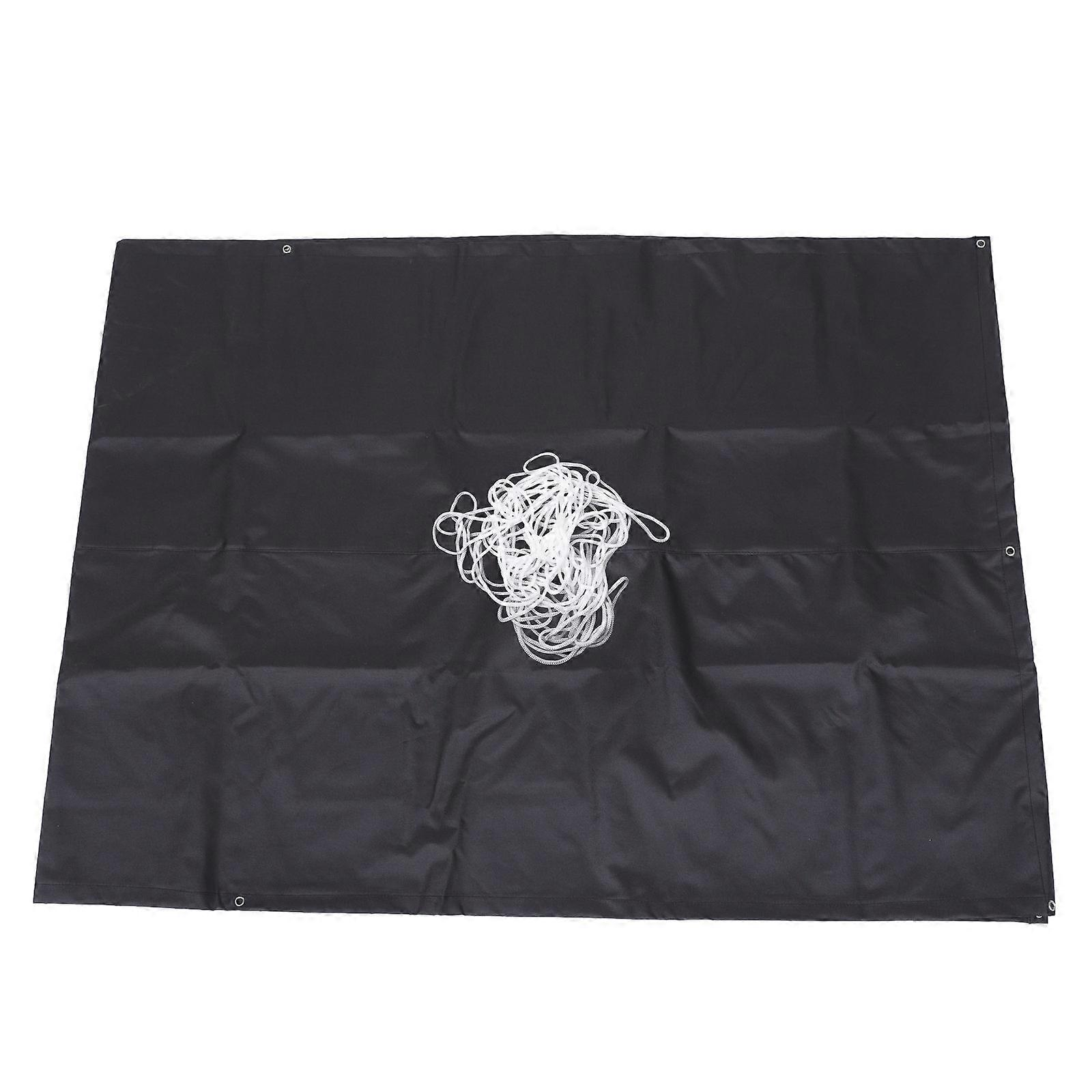 Outdoor Privacy Screen For Deck 1Set Utilizing Black Opaque Material Perfect For