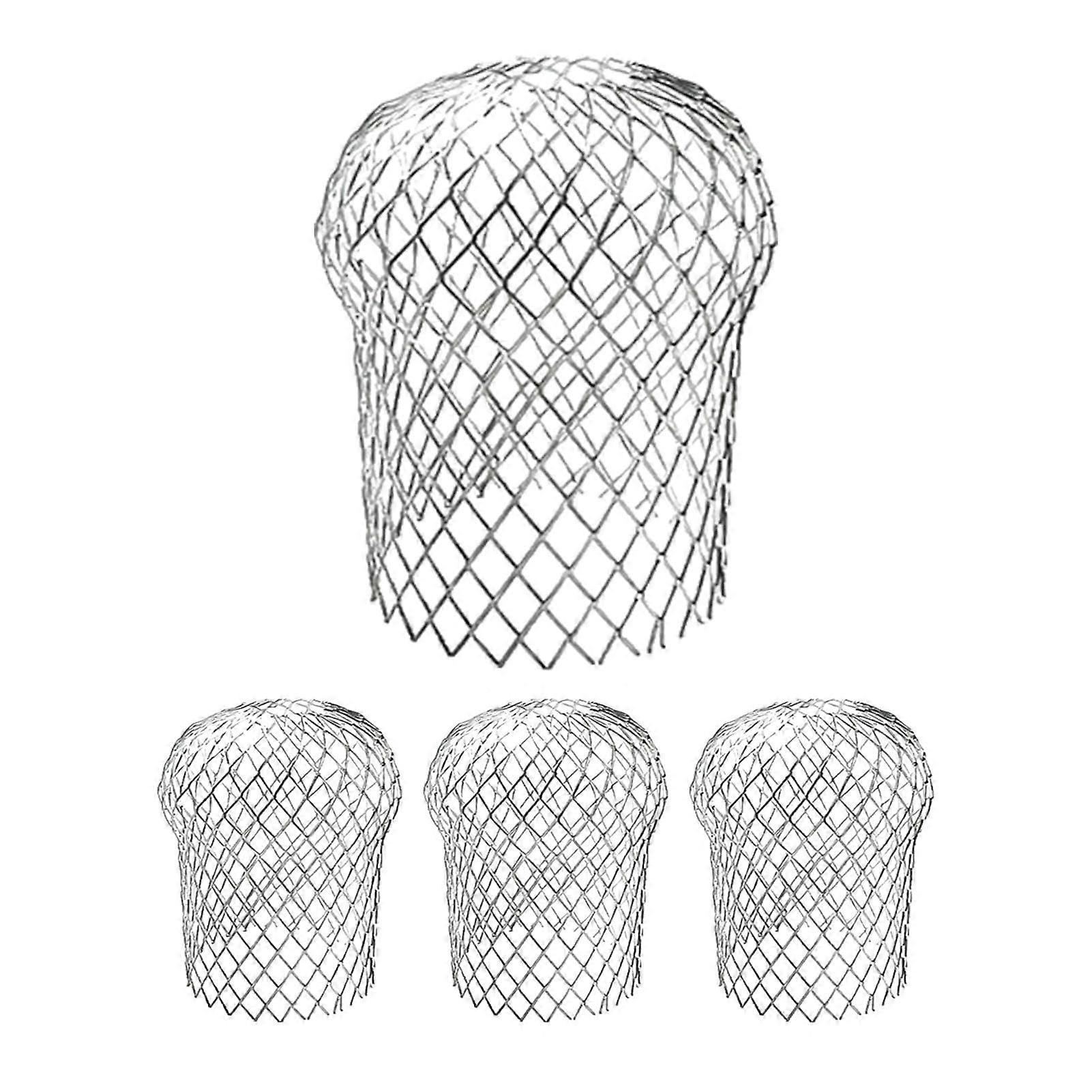 Aluminum filter sieve – expandable filter sieve, 4 pieces, efficient water flow, stainless steel downpipe protection in the middle section, 3 inches.