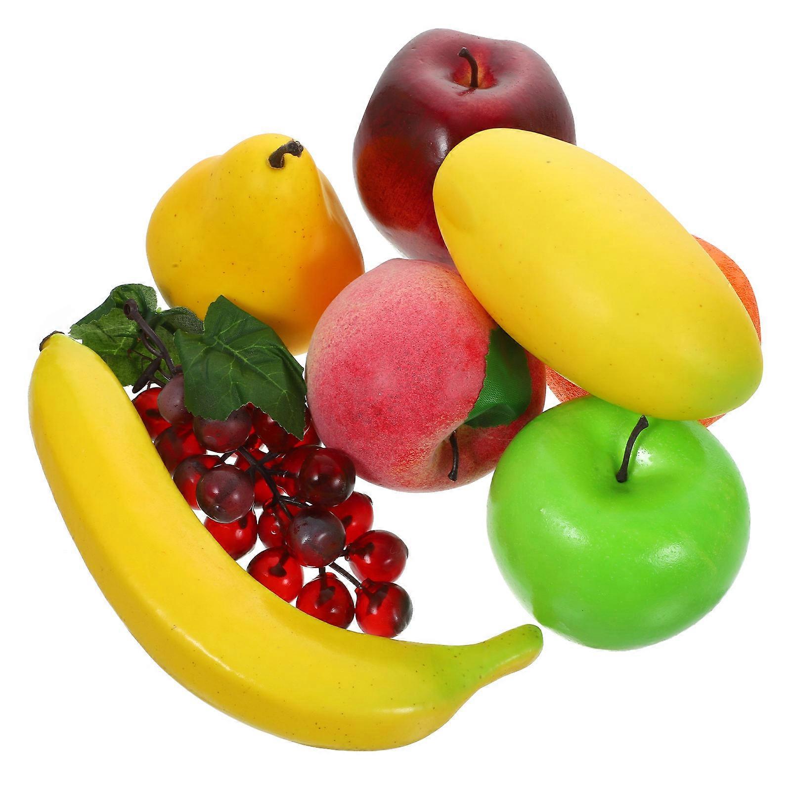Artificial Fruits 8Pcs Decorative Fruit Model for Interior Decor