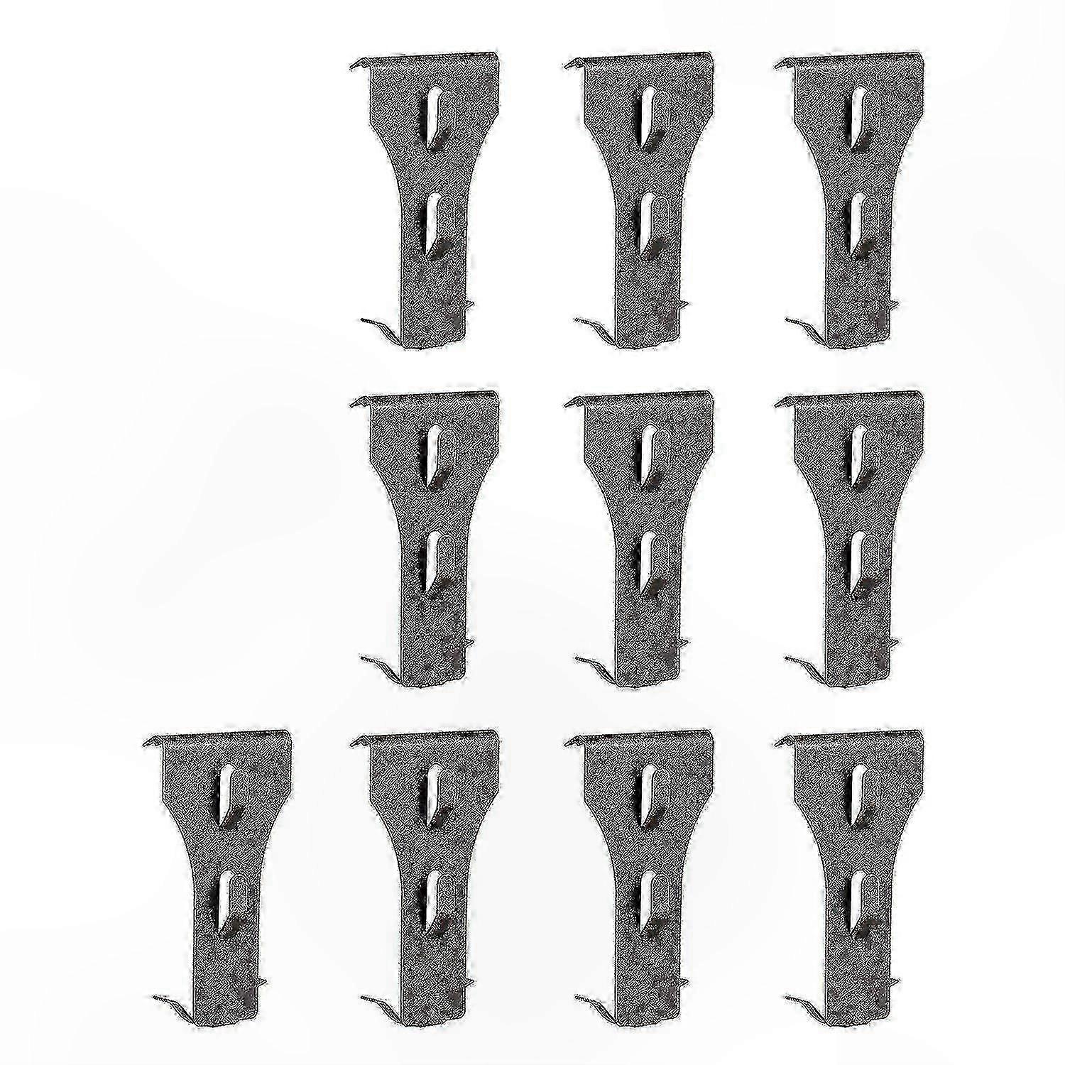 Non-Drill Brick Clips for 60-70mm Outdoor Bricks, 10-Pack Hanging Solution