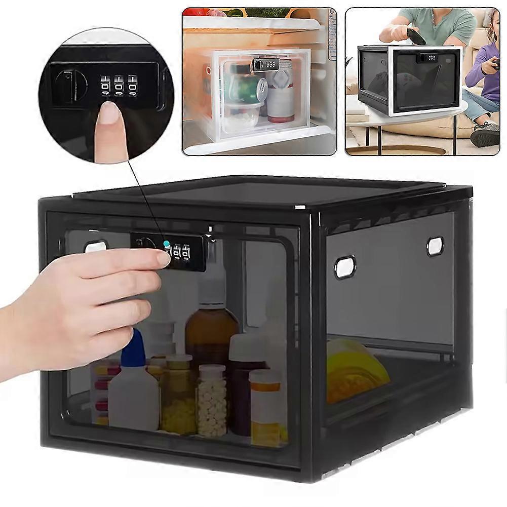 Medicine Lock Box Versatile Space-Saving Organization Box for Food Snacks