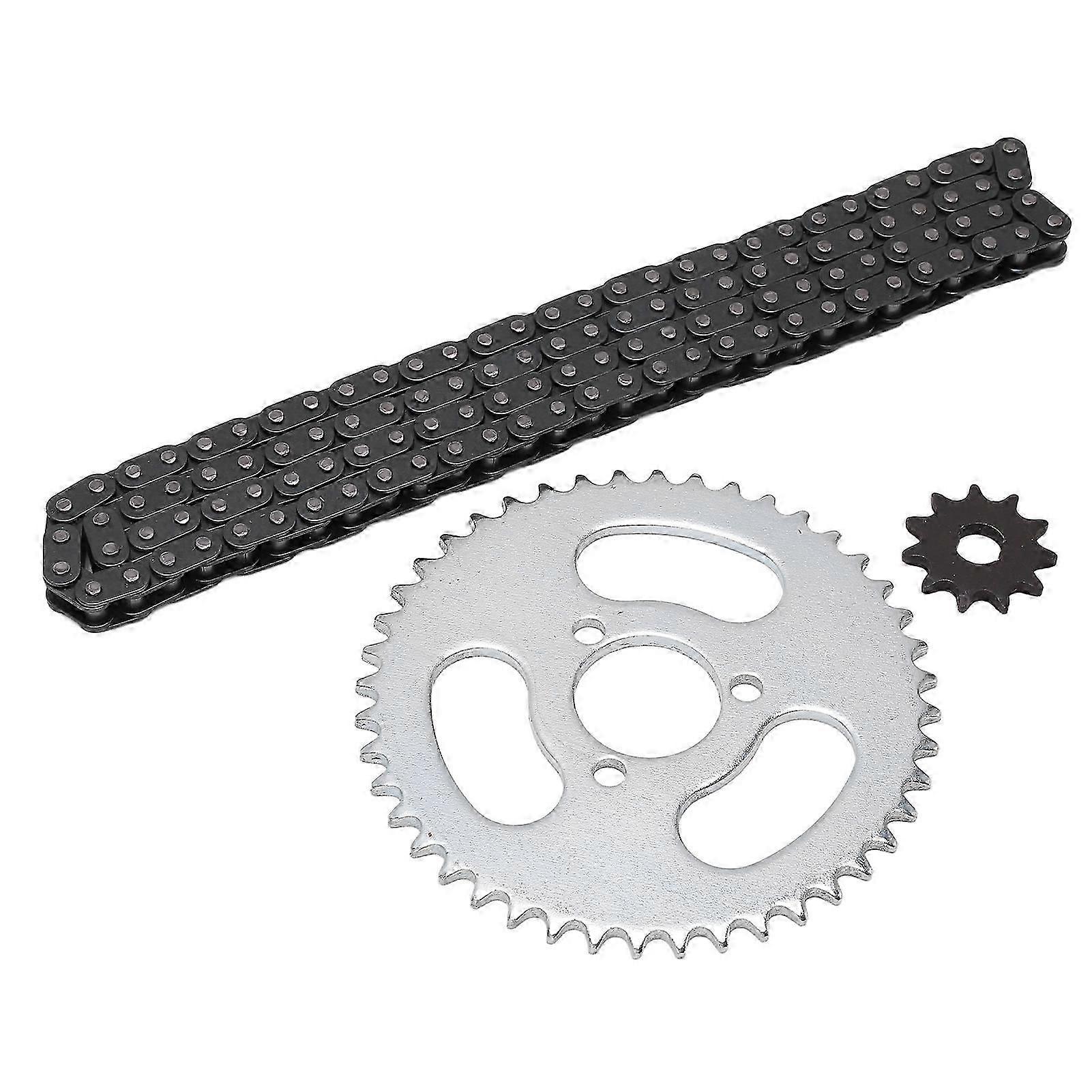 T8F Front and Rear Sprocket Chain Replacement High Power T8F Gear Chain Set for Modified Karts ATVs and Mini Motorcycles-M