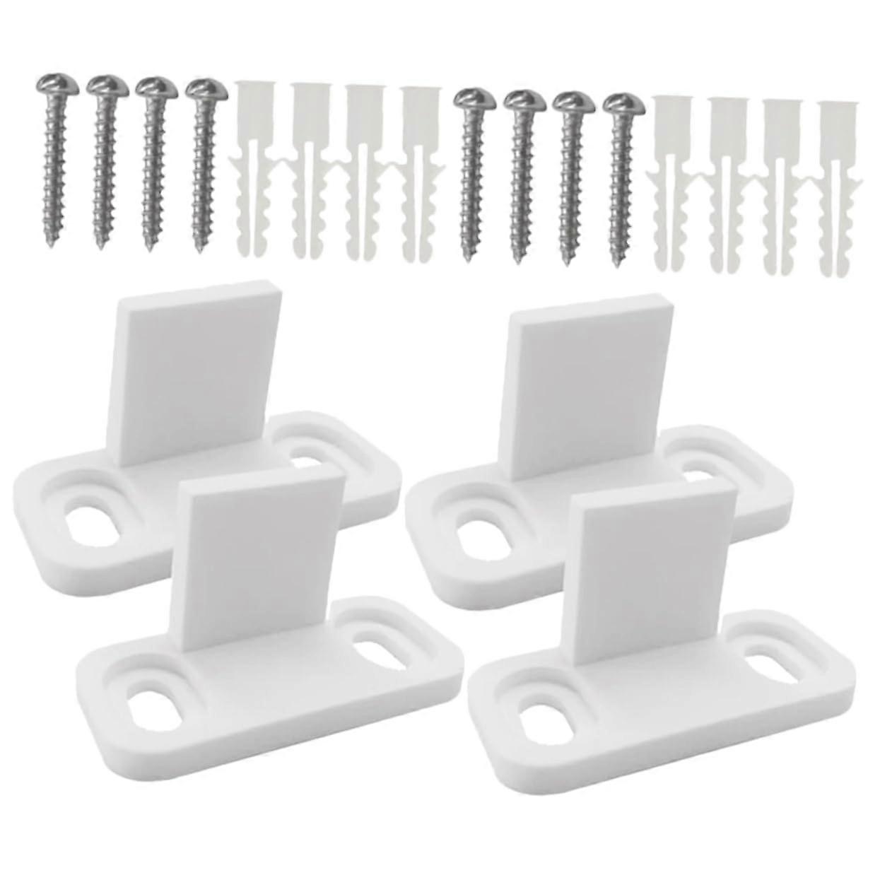 4 Sliding Door Floor Guides for Barn Doors - Durable Stable Support, Easy Install for Closet Doors, 4 Sets