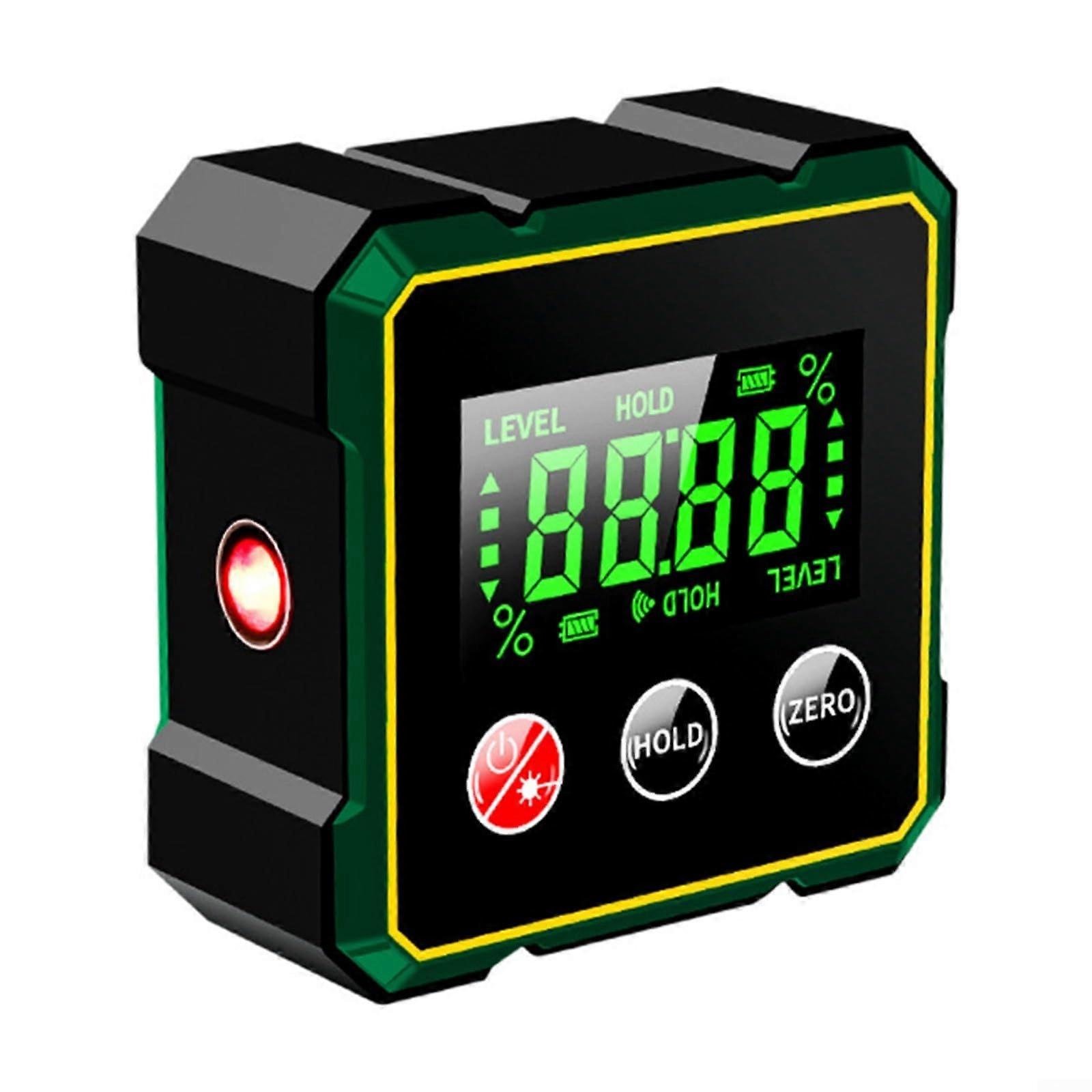 Digital Inclinometer Rechargeable Spirit Level Type C with Magnetic Base and LCD Display