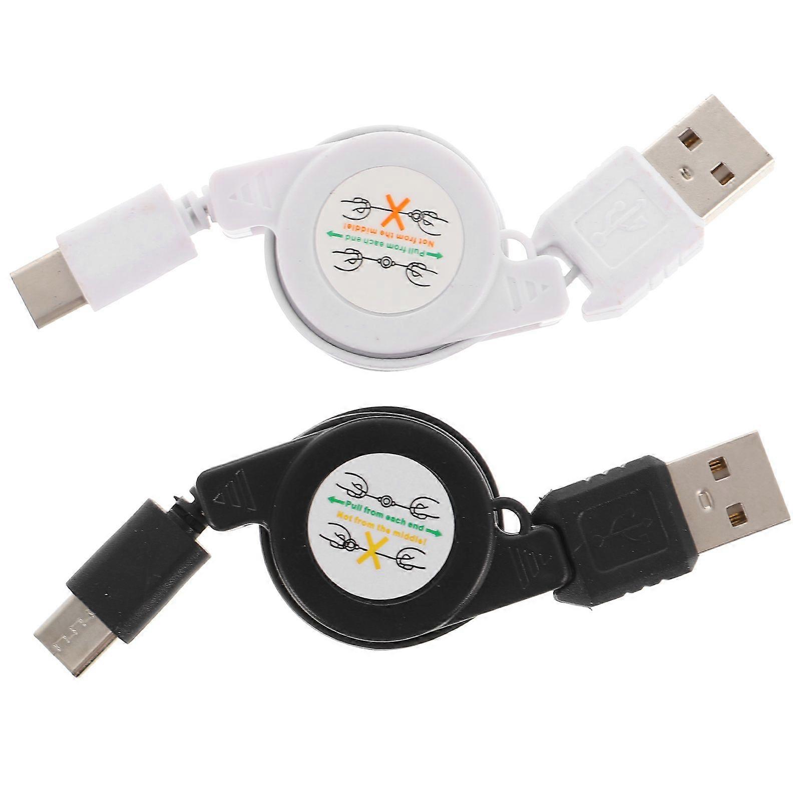 2pcs Flexible Type-c Data Cables Charging Cables Universal Type-c Charging Lines