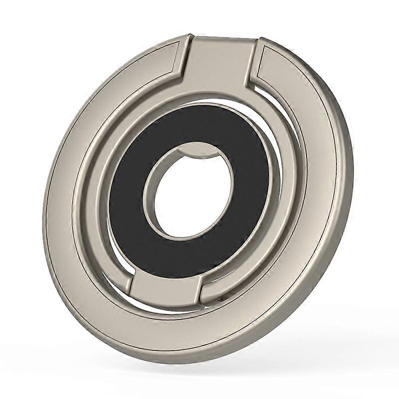 Compatible avec la béquille magnétique à trois volets MagSafe Support d’anneau métallique pour téléphone à angle réglable - Or
