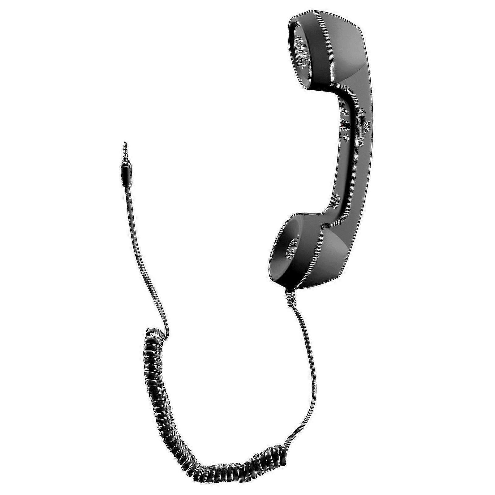 Ukcoco Cell Phone Handset Mobile Phone Old-style Handset Receiver Cellphone Retro Handset (black) Edition 0820