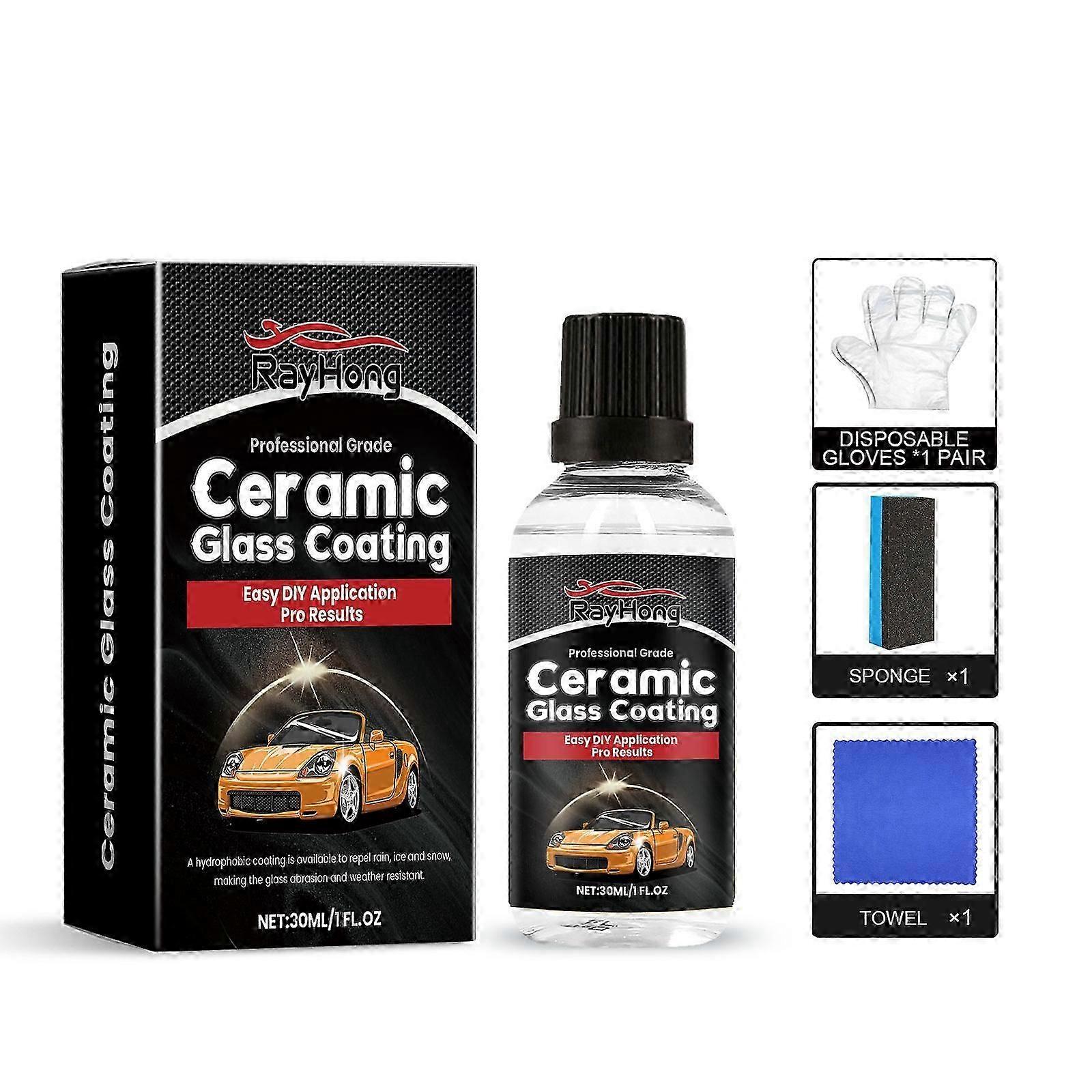 Rayhong Средство для покрытия керамического стекла, чистящее покрытие, автомобильное стекло с защитой от дождя, водонепроницаемостью и защитой от запотевания стекла