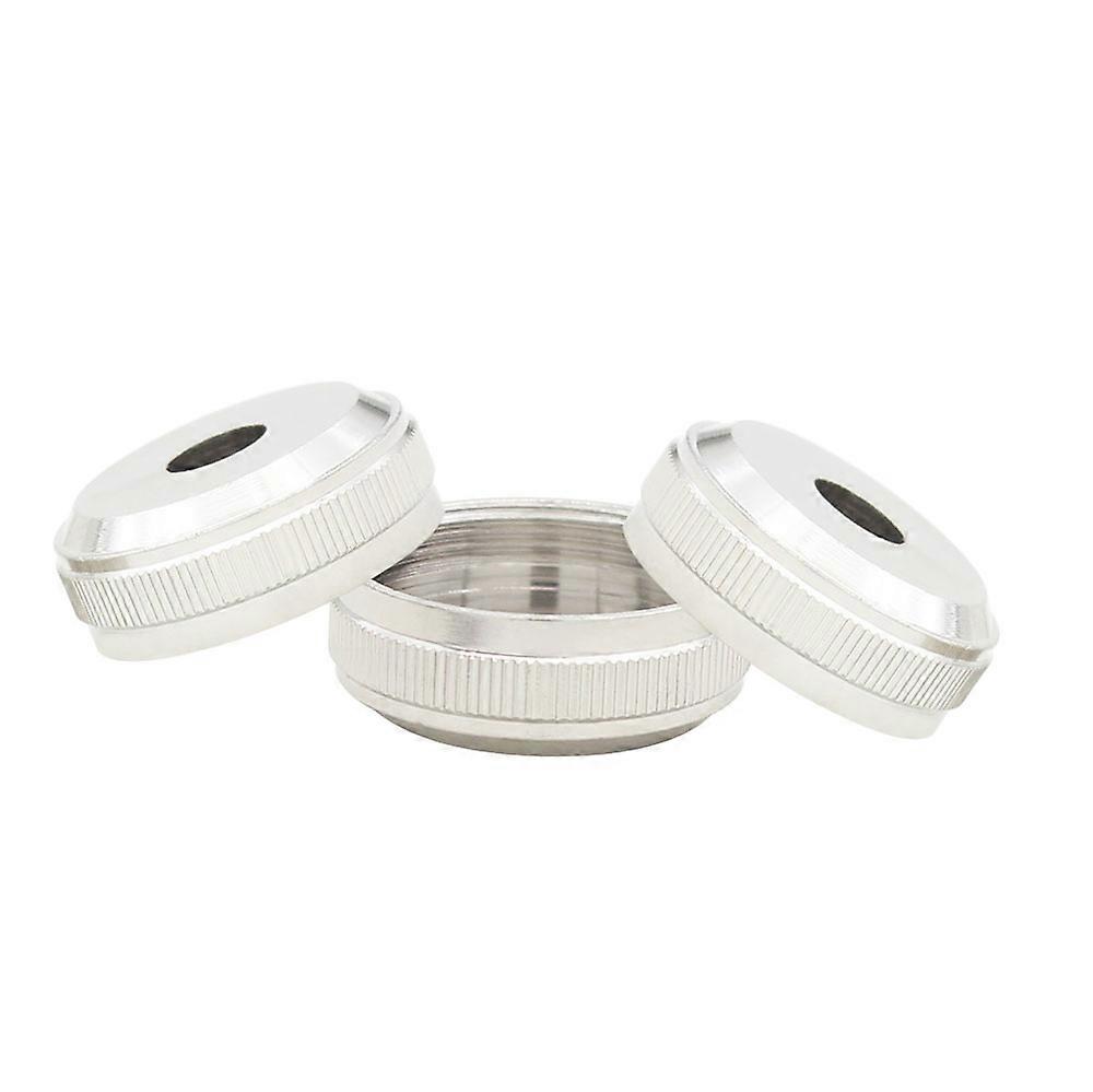 3pcs Trumpet Key Button Piston Valve Caps Copper Accessories Parts Replacement for Brass Instruments