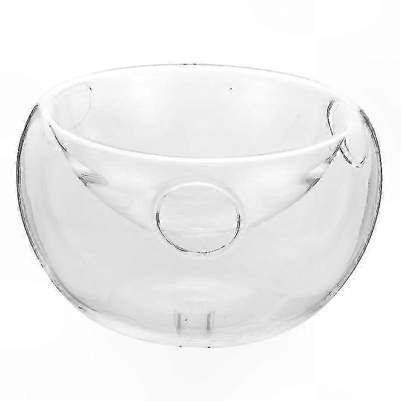 Clear Double Salad Bowl for Restaurant Use Made from Dry Ice Tableware Material