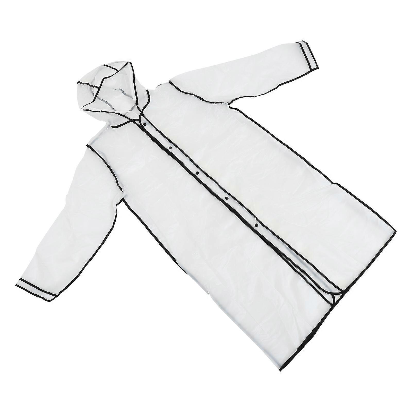 Ladies Raincoat Transparent Brims Protective Daily Use Adults Eva -Resistant 1Set