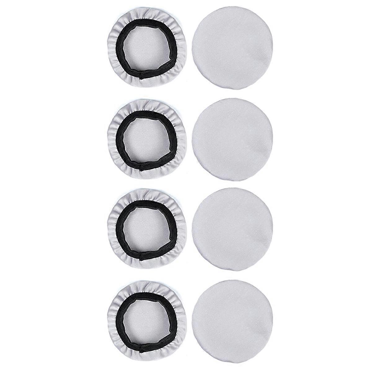 4 Pairs 8CM Elastic Earpad Covers Grey