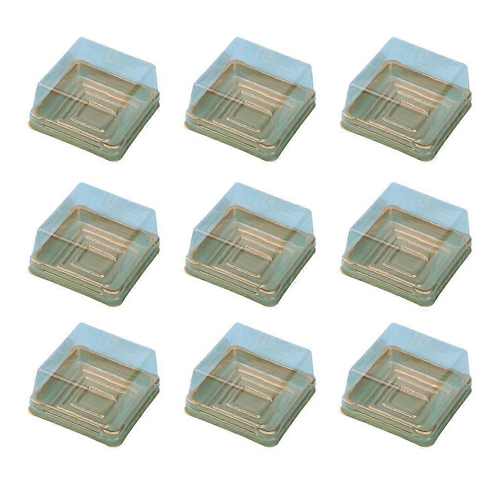 50 Pcs 80g Cake Boxes Plastic Square Moon Cake Tray Boxes Food Gift Packaging Boxes for Mooncake
