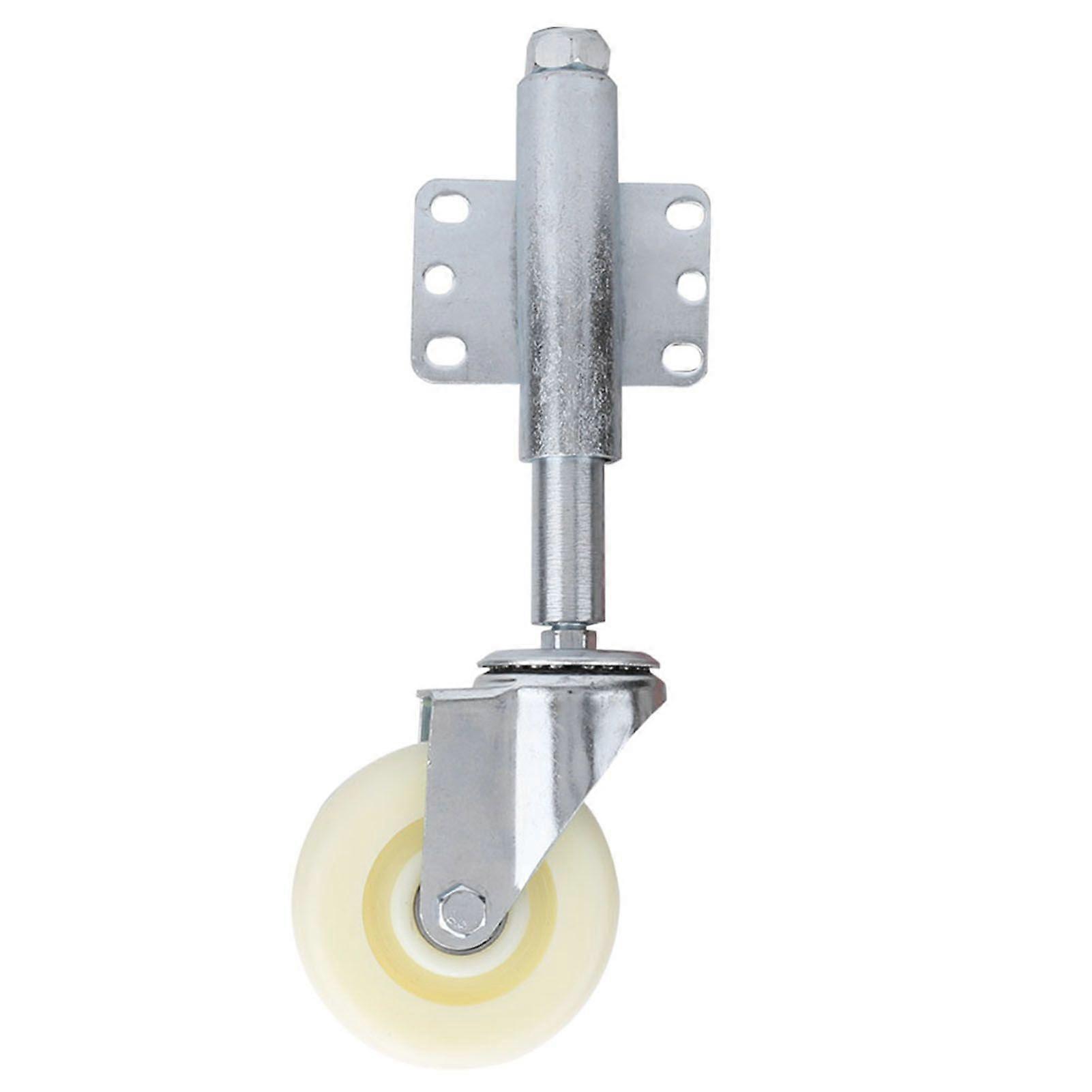 4" Nylon Gate Wheel Spring Loaded Swivel Caster Heavy Duty 110lbs Load Capacity