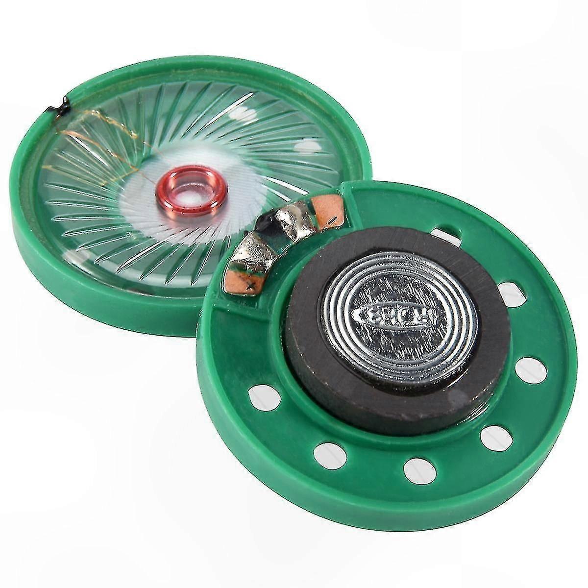 2PCS 36mm Aluminum Internal Magnet Speaker, 16 Ohm 0.25W Audio Component for DIY Projects