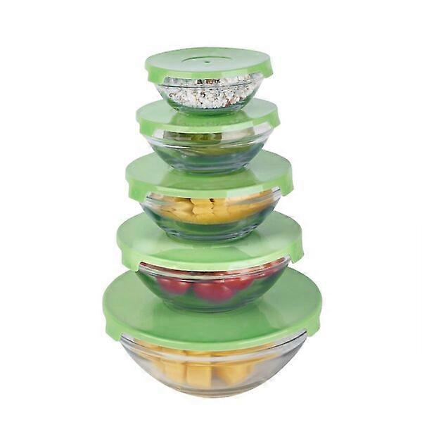 Bols en verre avec couvercles, lot de 5, prix avantageux en ligne