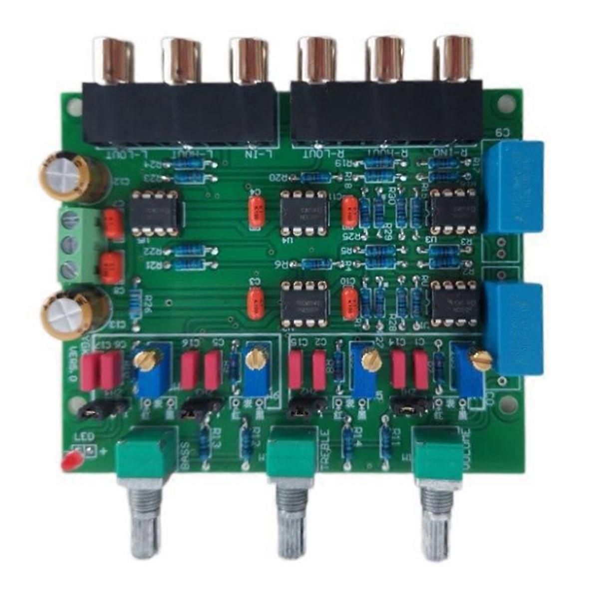 72hz-7230hz Home Theater Preamp Electronic 2 Way Crossover Board Audio Speaker Frequency Divider Board Input and Output
