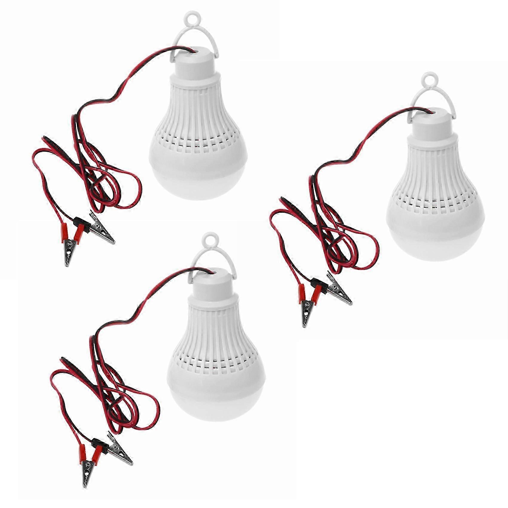 3X E27 12W LED Ampoule d’urgence Camping Chasse Lampes Extérieures Lumière DC 12V