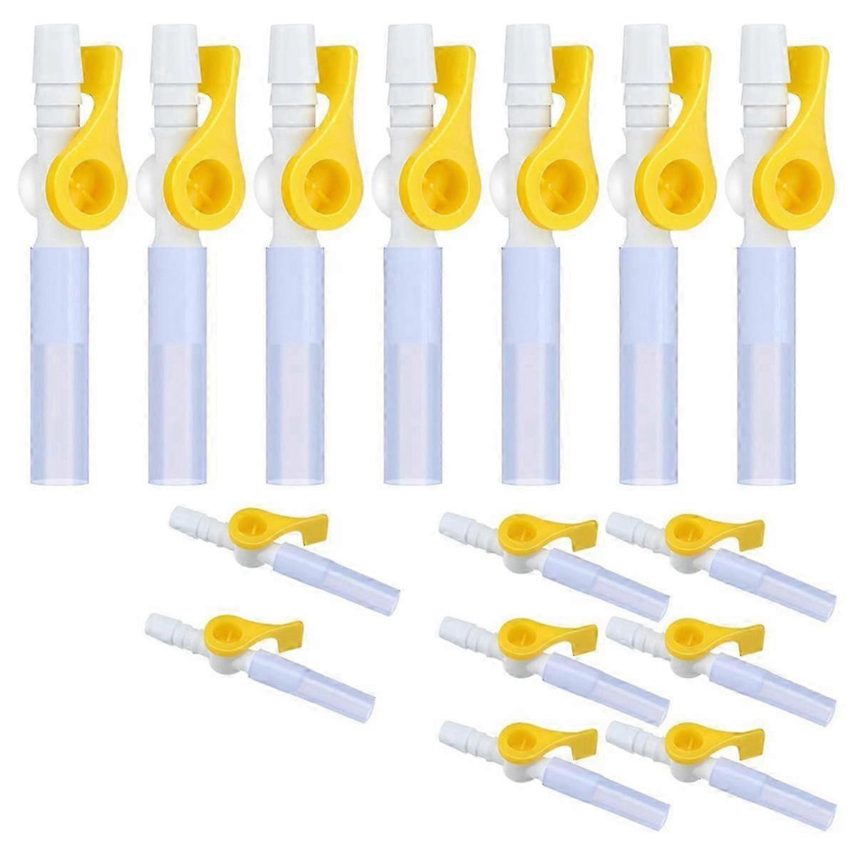 15パックカテーテルバルブ尿ドレナージカテーテルバッグバルブ、滑らかなエッジとシリコンチューブ付き図のように SZRH A-S