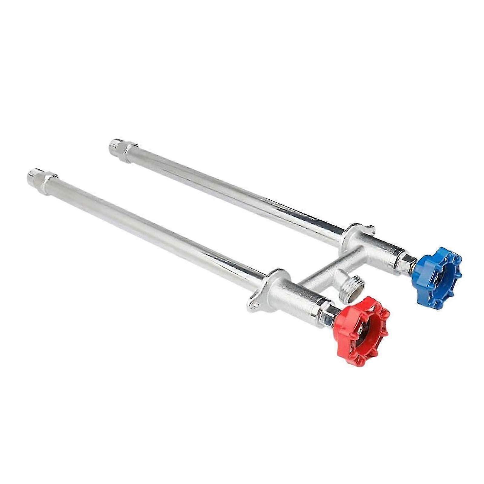 12" frostsicherer Außenwasserhahn Wandzapfhahn Versorgung Warm- und Kaltwasserhahn 2025