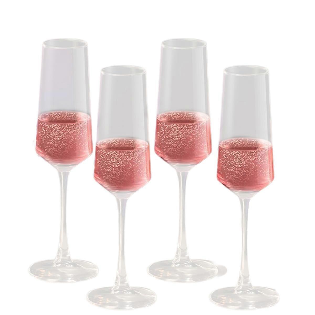 Vertical lines Champagne Glasses Home Glass Goblets High-end