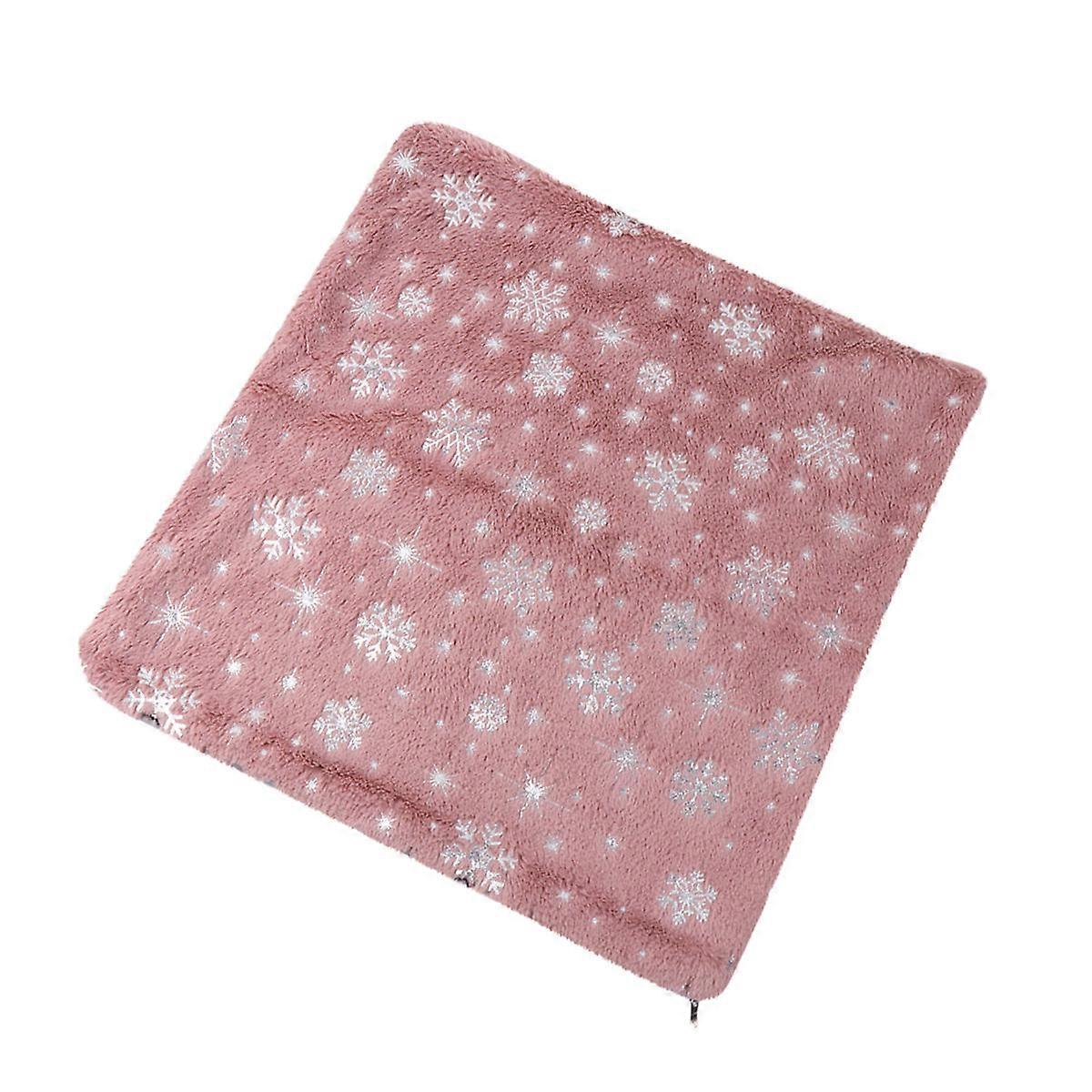 Wear Resistant Snowflake Decorative Cushion Cover For Home Sofa Bed Living Room Style In Pale 1Pc