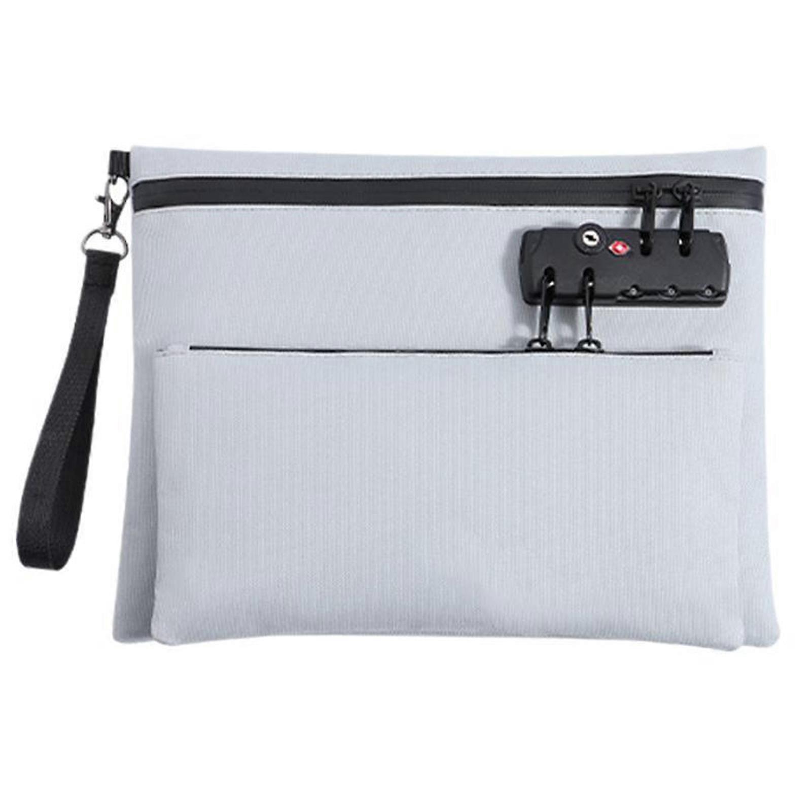 Security With Double-Layer Zip Password Lock Handbag Travel Lock Bags For Personal Items