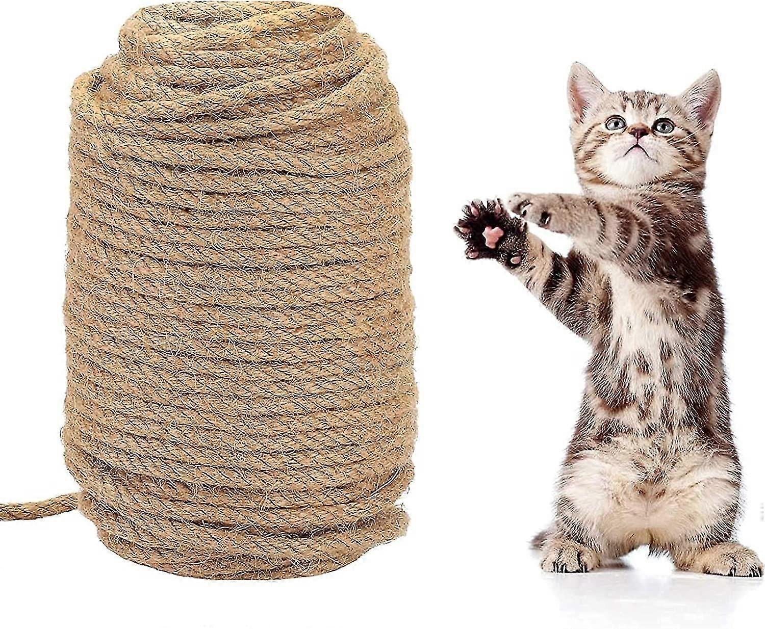 Sisal Rope Cat Tree Diy Grab Post Toy Cat Climbing Frame Replacement R