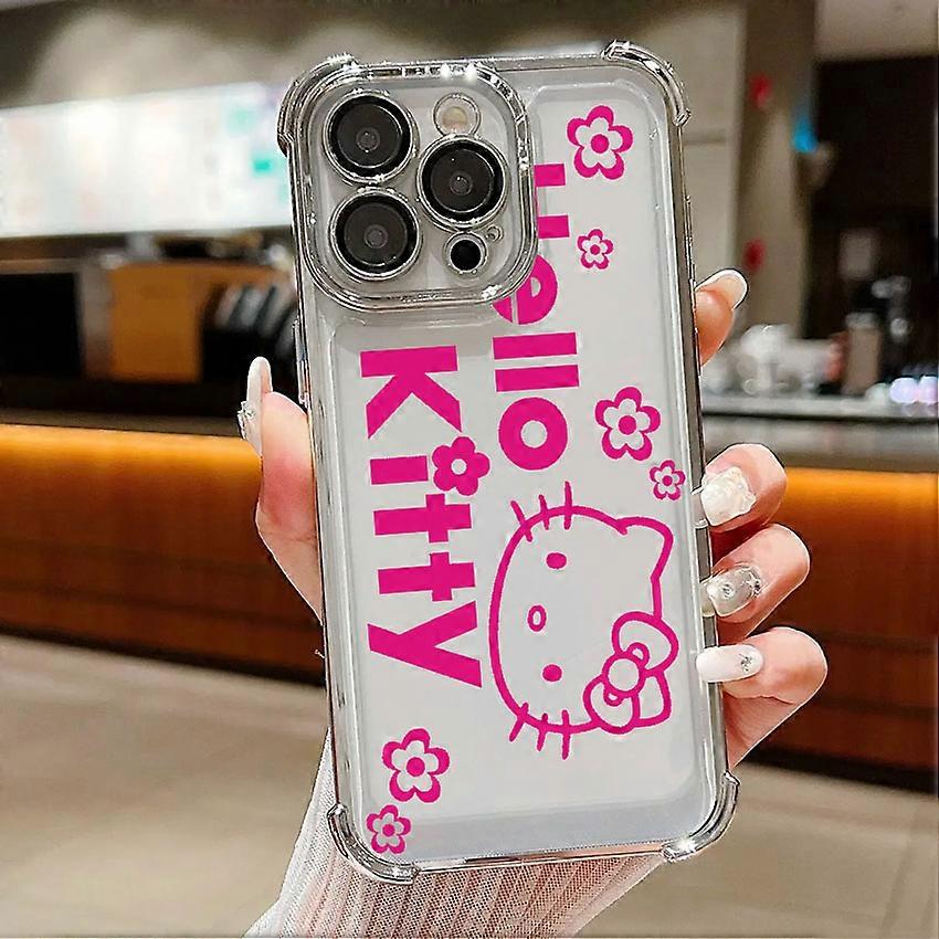Sanrio Hello Kitty Case For Samsung Galaxy A56 A55 A54 A52 A53 A36 A34 A35 A33 A50 A73 A26 A25 A16 A06 Clear Silver Phone Cover