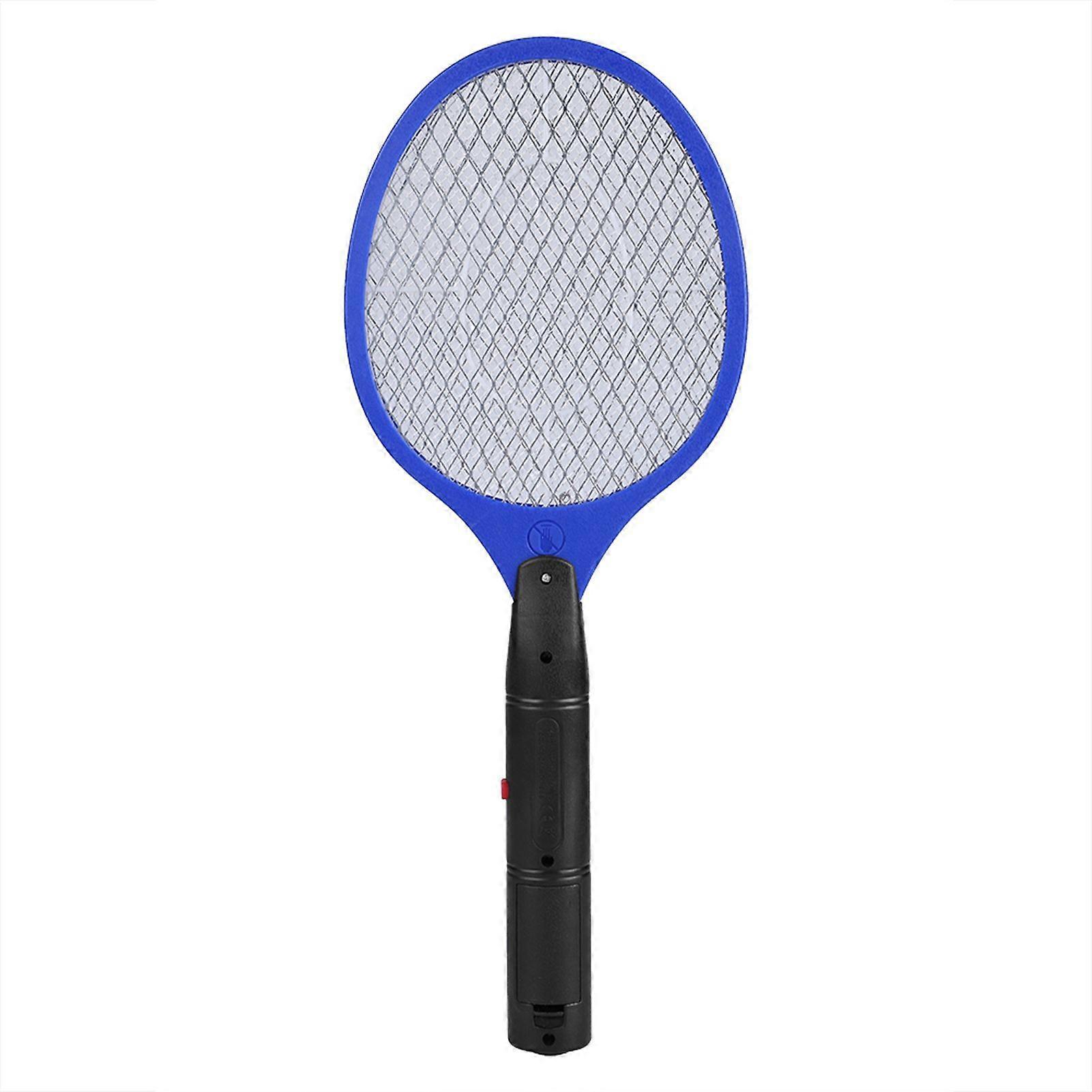 Cordless Battery Power Electric Fly Mosquito Swatter Bug Zapper Racket Insects Killer Blue