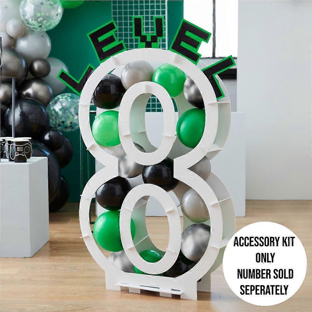 Black, Green and Grey Balloon Mosaic Balloon Pack with Letters