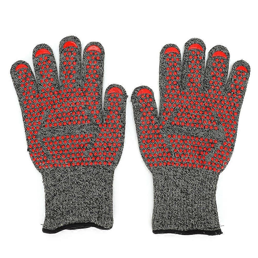 800 C High Temperature Resistant Gloves Flame Retardant Hands Protection for BBQ Microwave Oven